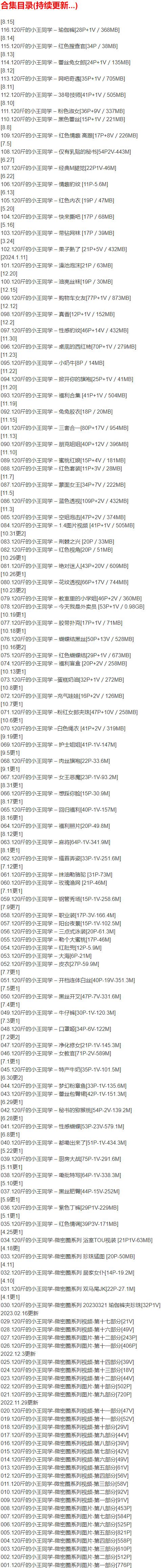 120斤的小王同学 – 微密圈写真合集【持续更新中】-1